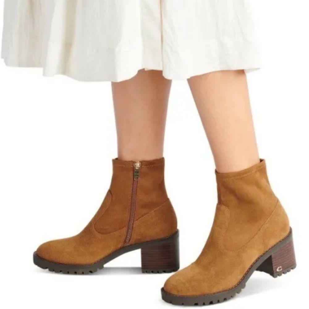 NIB Coach Joy Suede zipper bootie